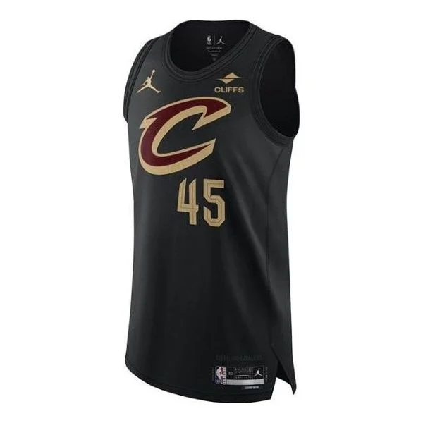 Nike x NBA Cleveland Cavaliers Donovan Mitchell Jerseys 'Black' DQ0165-010 - 1