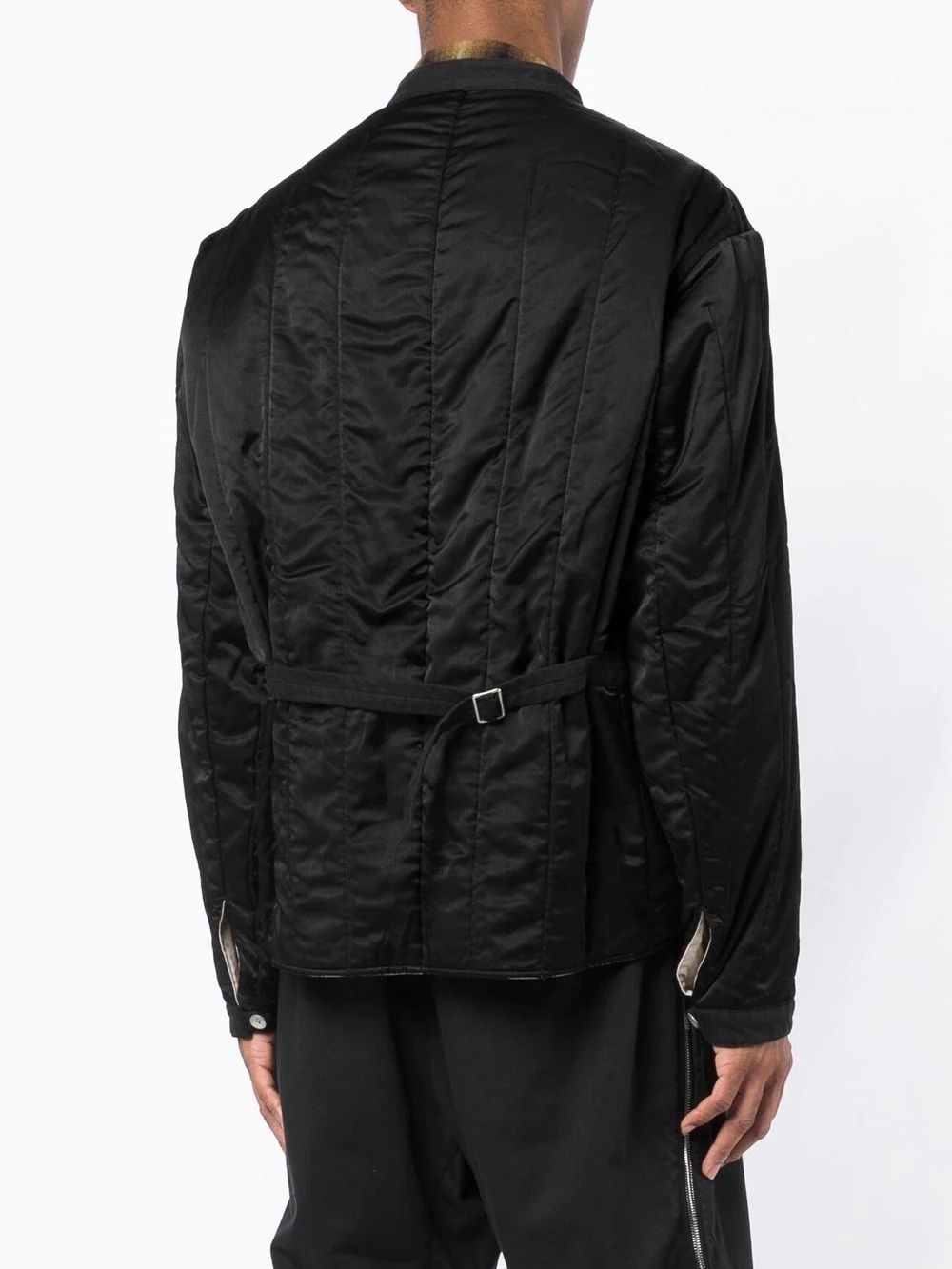 padded single-breasted jacket - 4