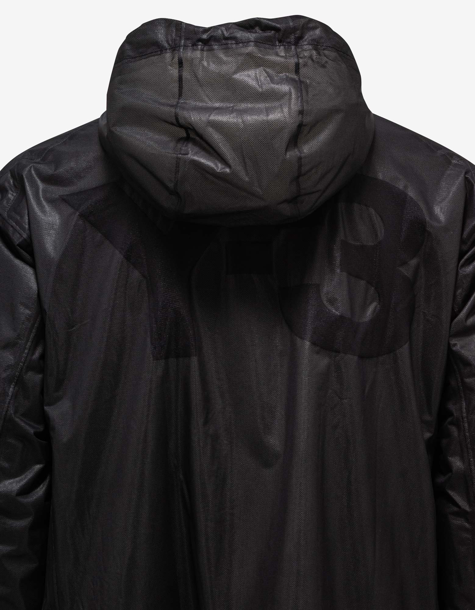Y-3 Black Classic Sheer Nylon Parka - 5