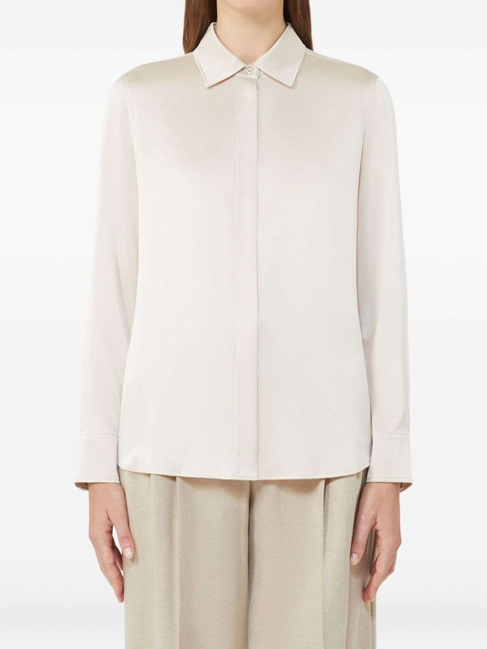 silk long-sleeve shirt - 2