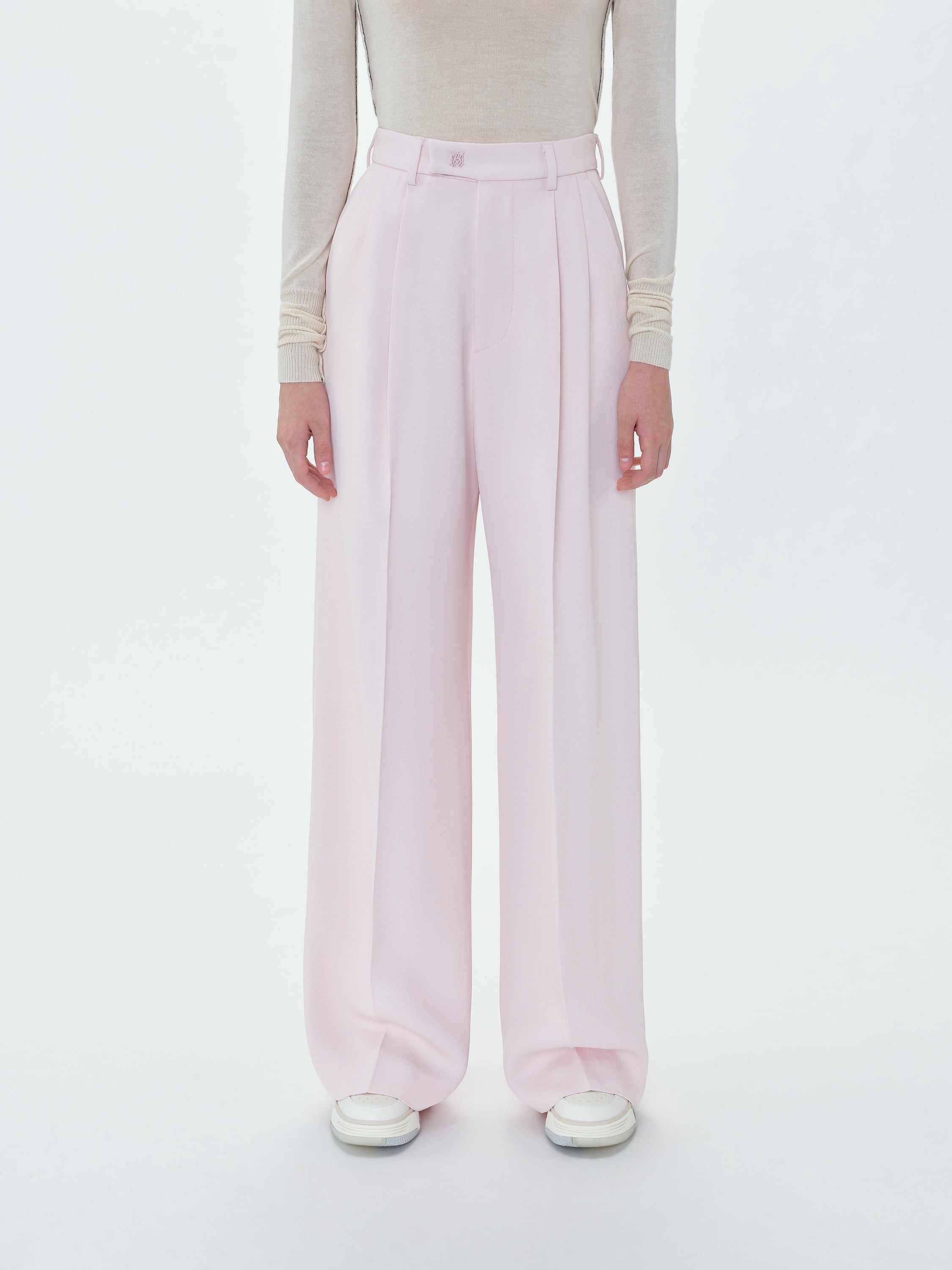 VISCOSE DOUBLE PLEATED TROUSERS - 4