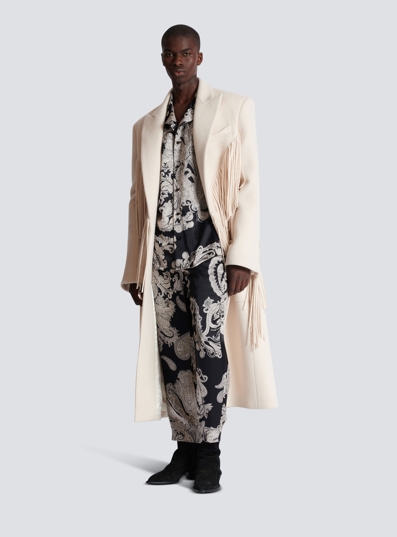 Balmain Silk paisley print shirt outlook
