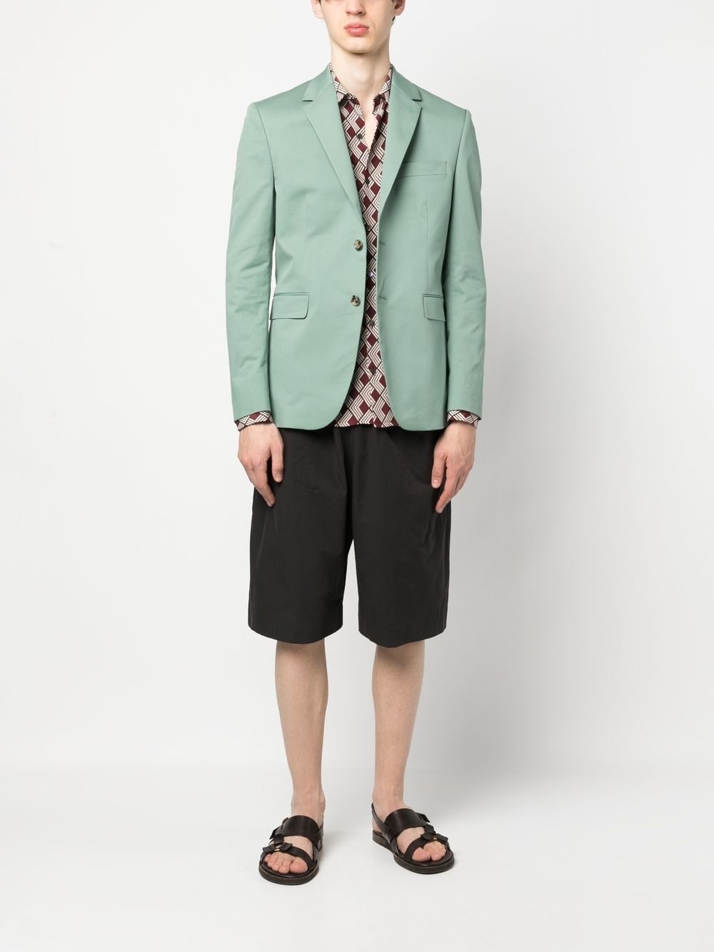 tailored single-breasted blazer - 2