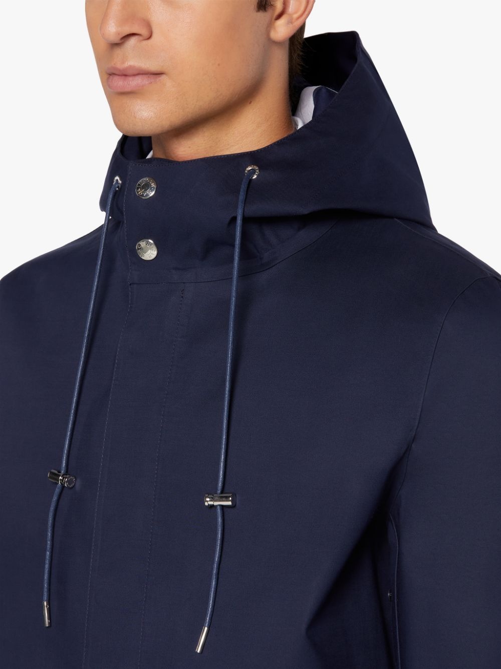 GRANISH SHORT INK BONDED COTTON HOODED COAT | GR-1036 - 5