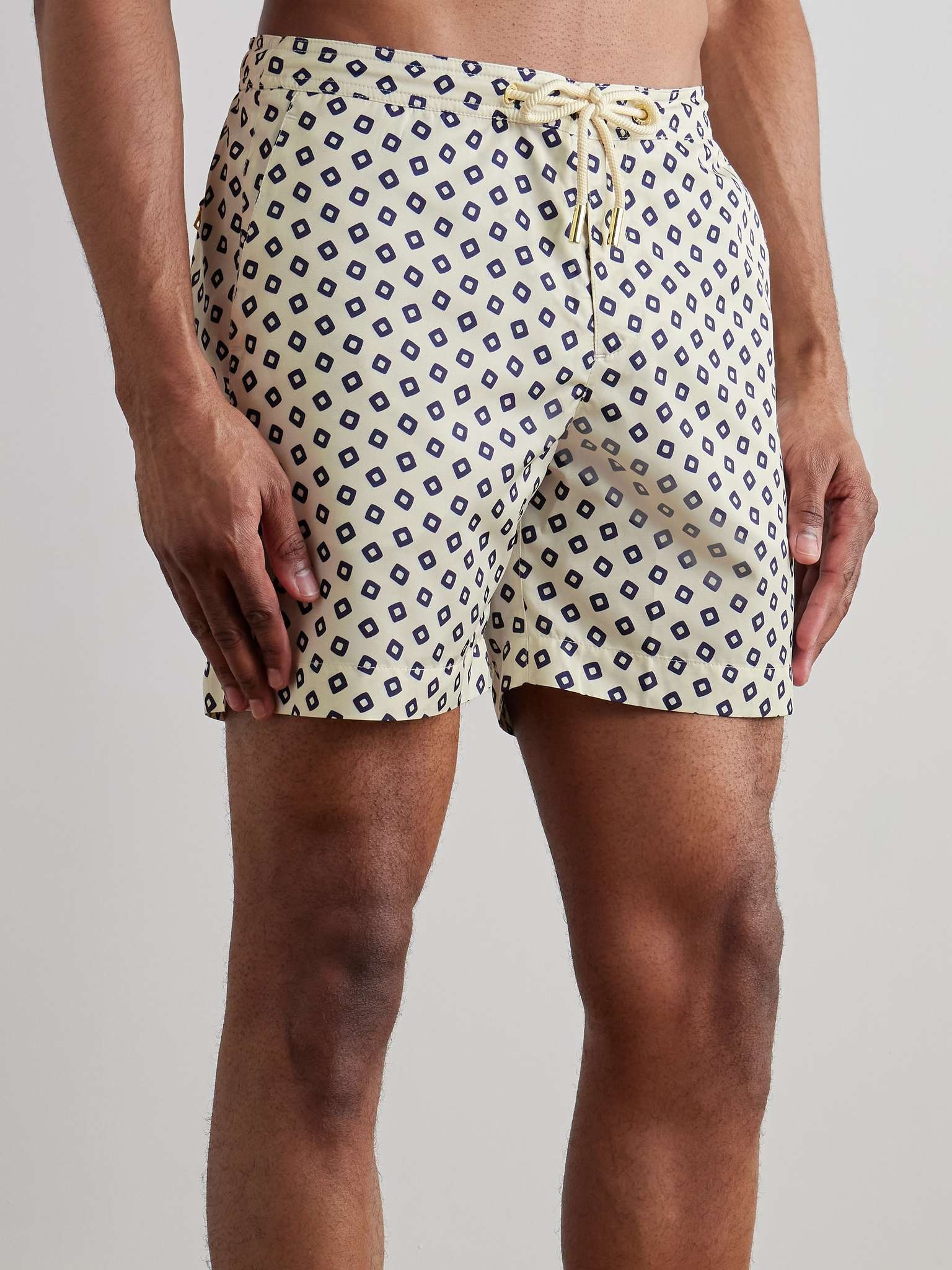 Bulldog Straight-Leg Mid-Length Printed Recycled Swim Shorts - 2