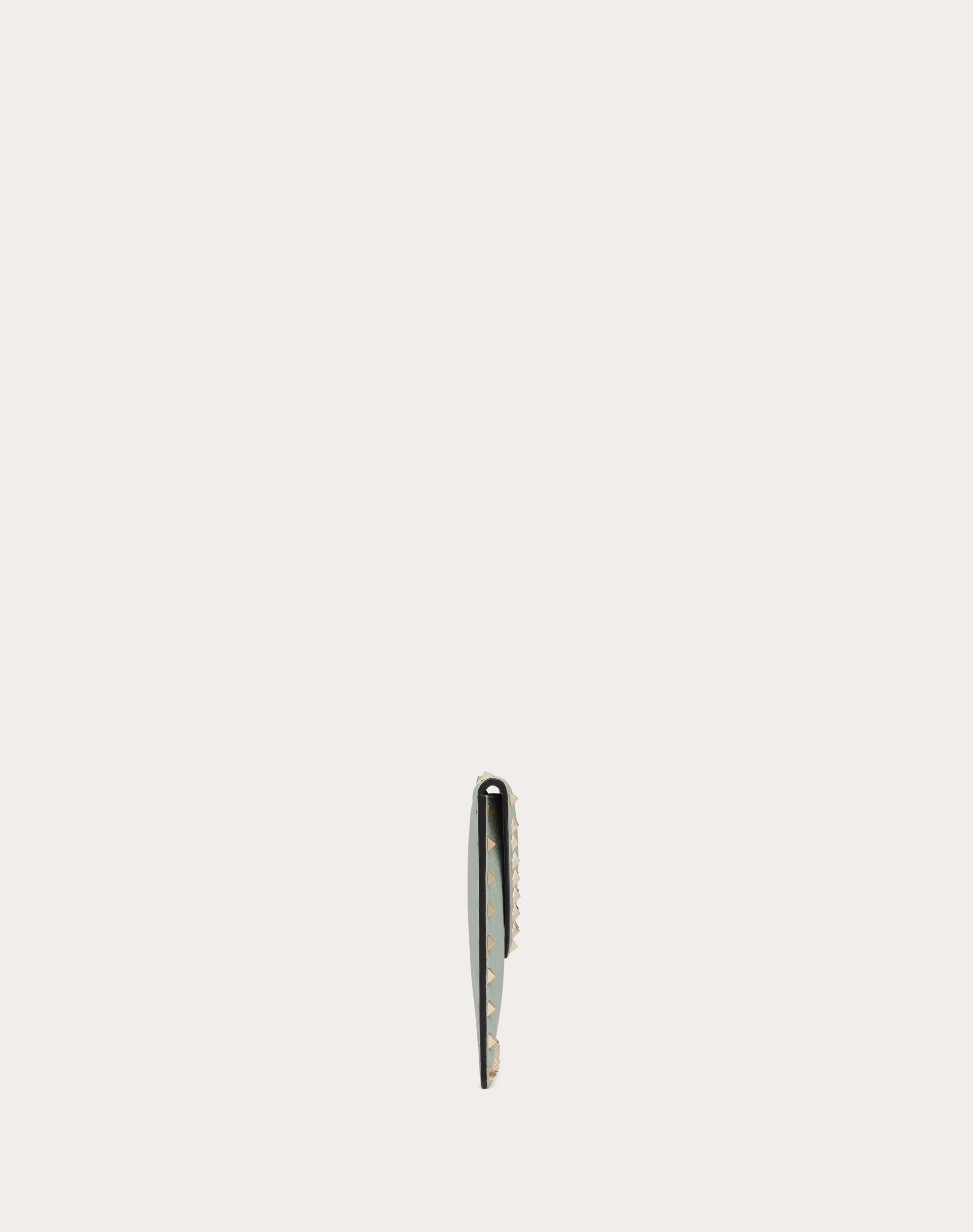 ROCKSTUD GRAINY CALFSKIN POUCH - 5