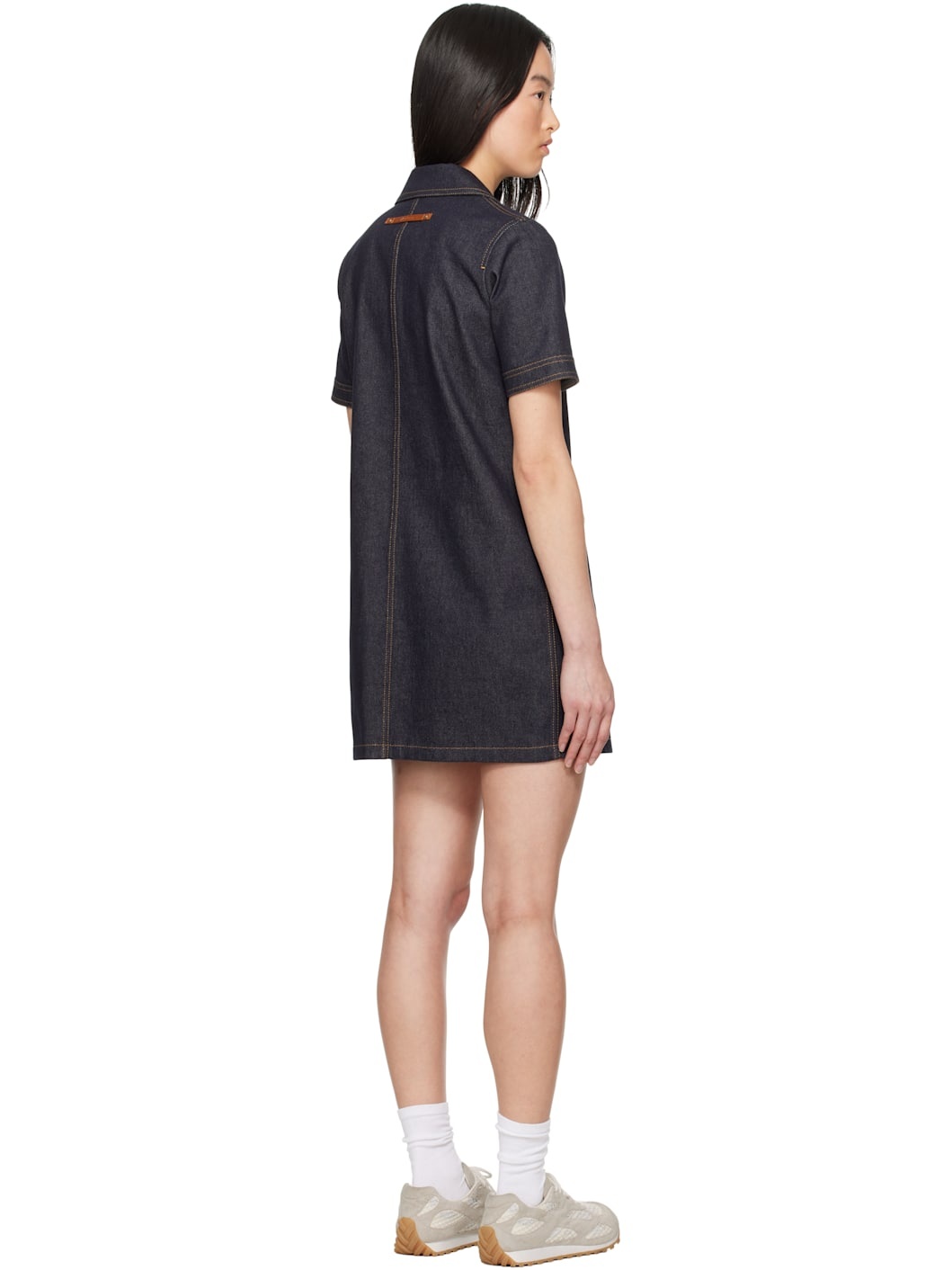 Blue Denim Shirt Minidress - 3