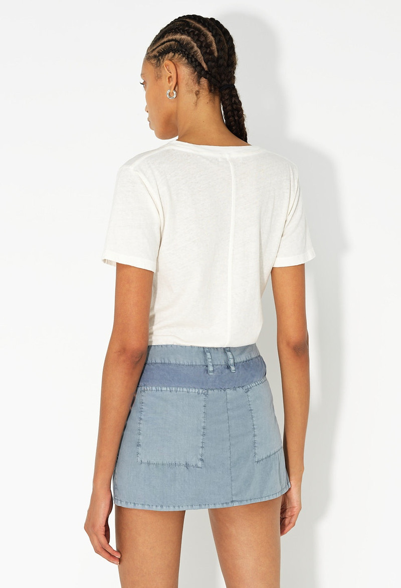 PANELED UTILITY MINI SKIRT 6
