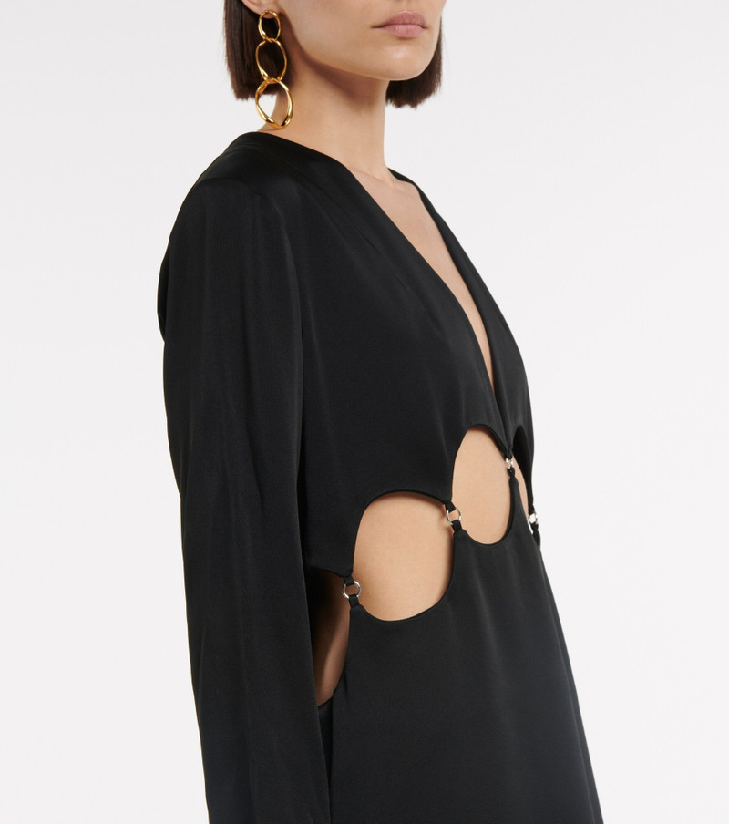 Cutout satin midi dress 4