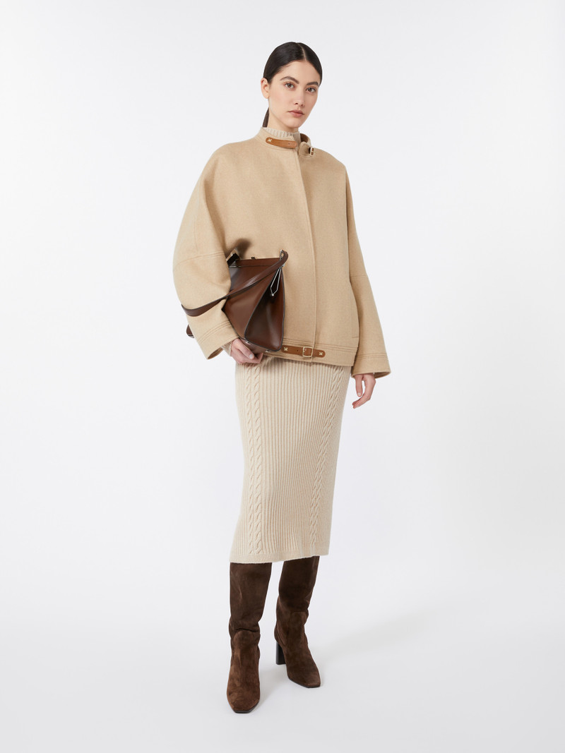 Max Mara ZELANDA Wool and cashmere slim-fit dress outlook