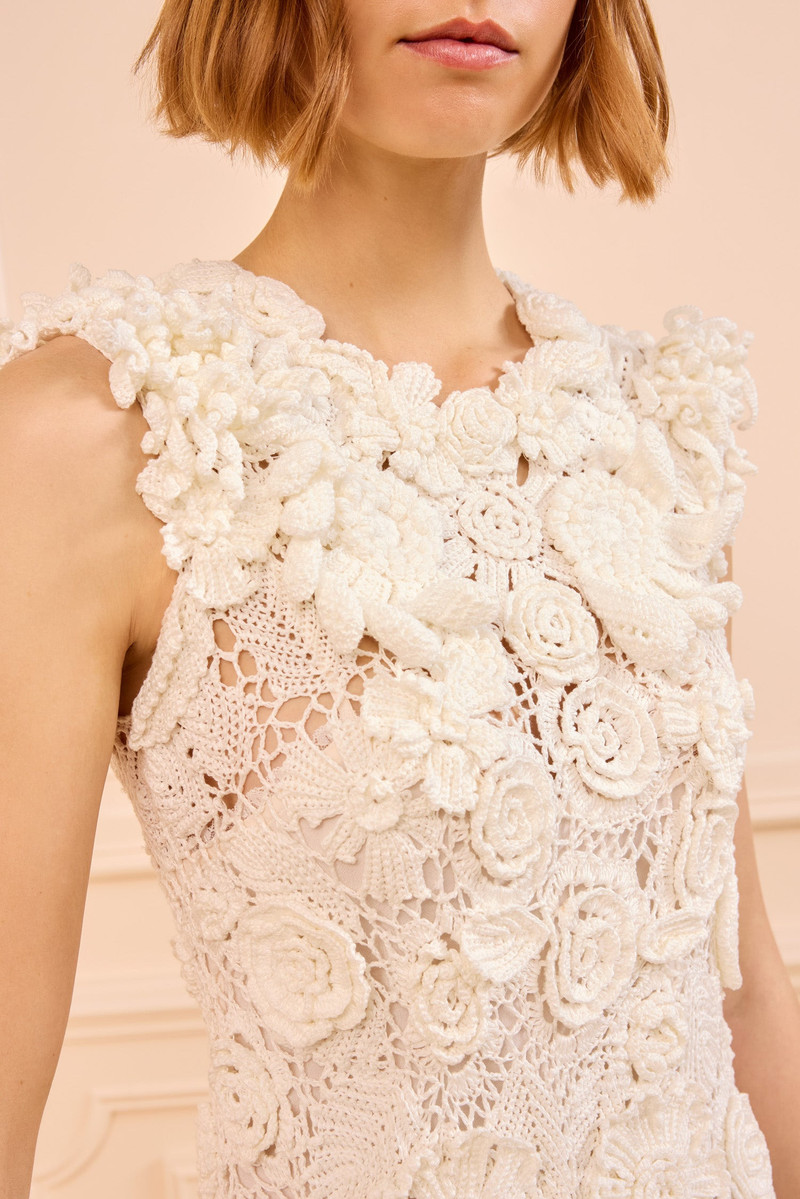ULLA JOHNSON Anita Hand Crochet Dress outlook