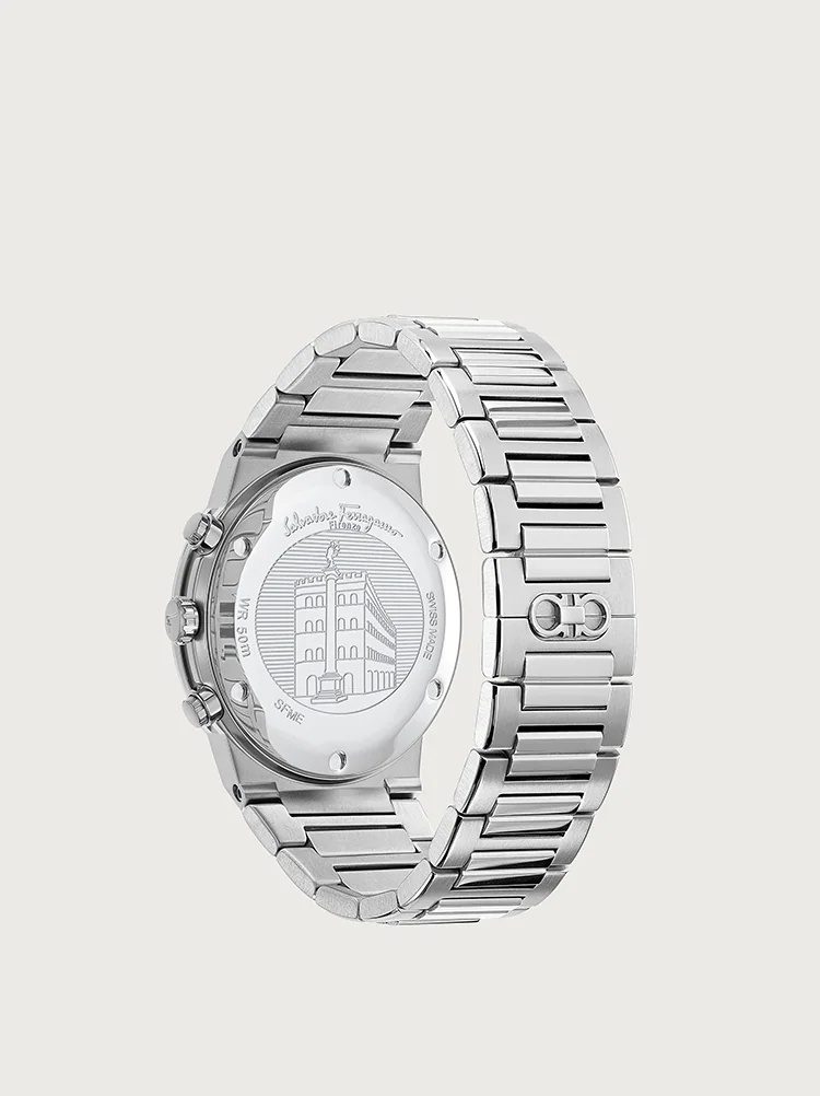 FERRAGAMO SAPPHIRE CHRONO WATCH - 2