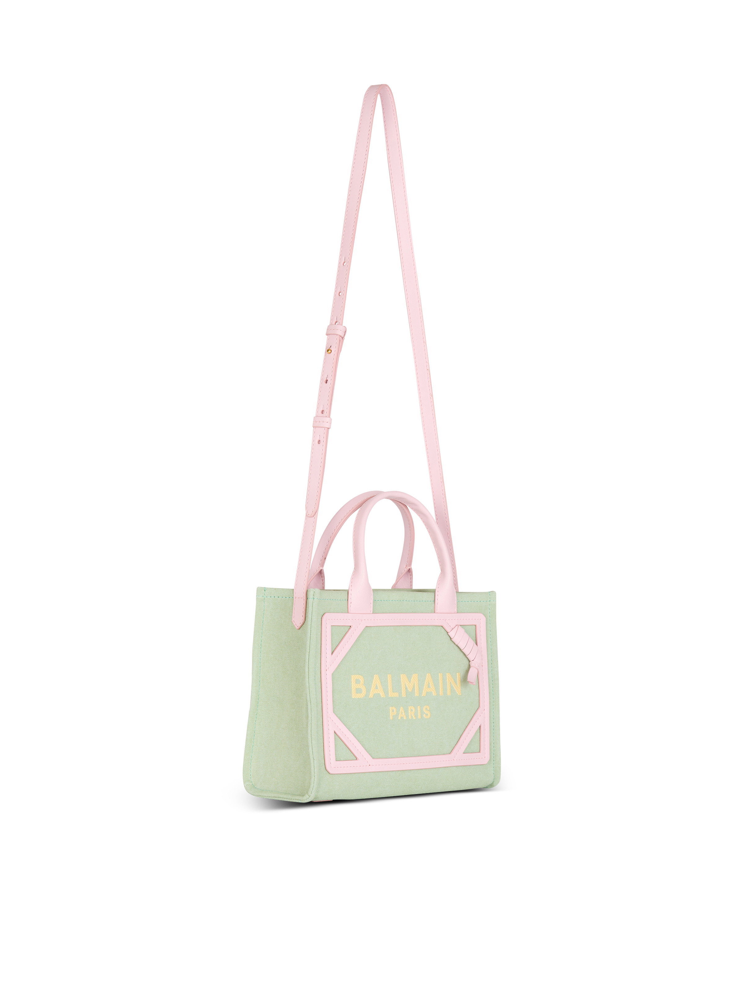 B-Army Small canvas and leather tote bag - 3