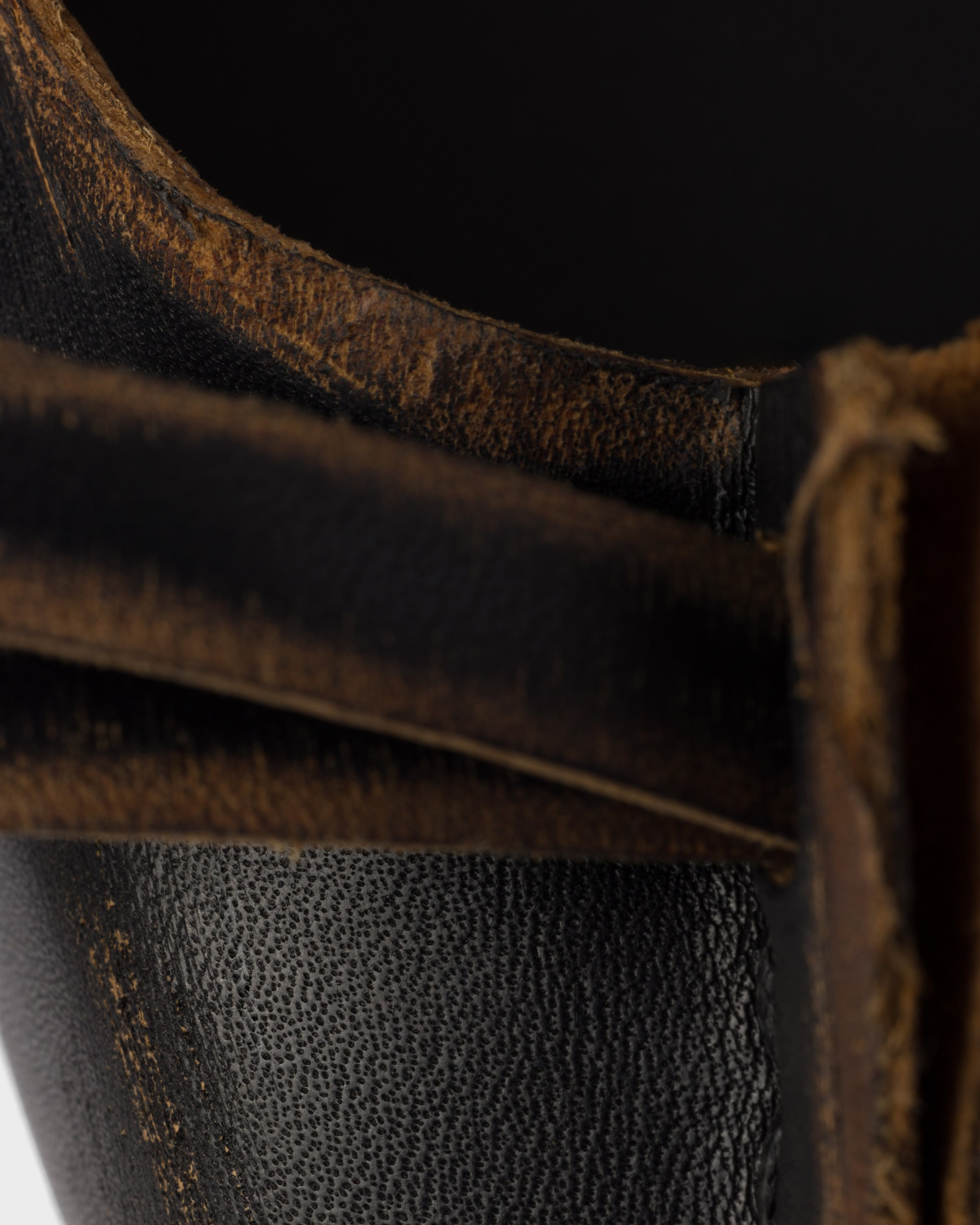 Antiqued leather pumps - 6