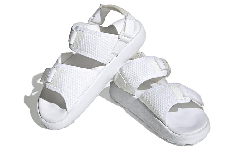 (WMNS) adidas Adilette Adventure Sandals 'White Wonder Taupe' HQ4242 - 3
