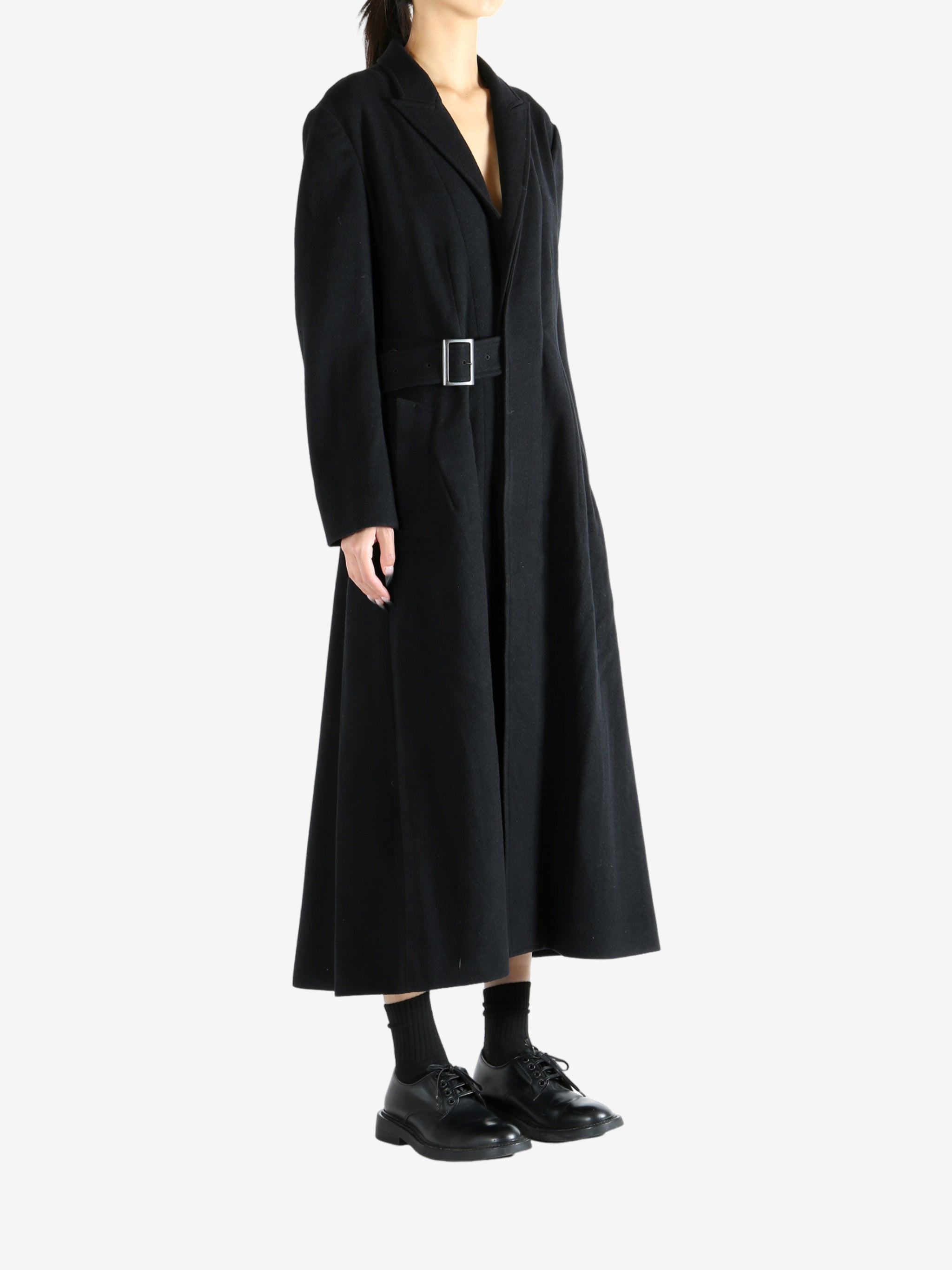 YOHJI YAMAMOTO - Women Waist Belt D Coat - 2