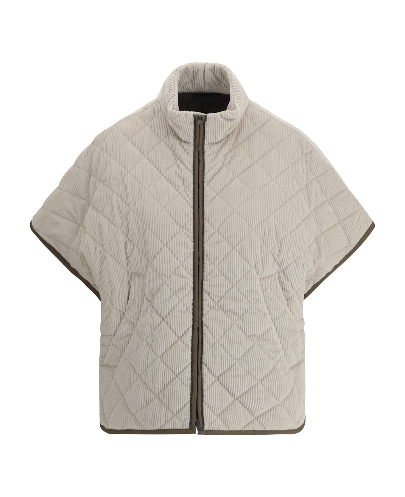 Corduroy Quilted Jacket - 1