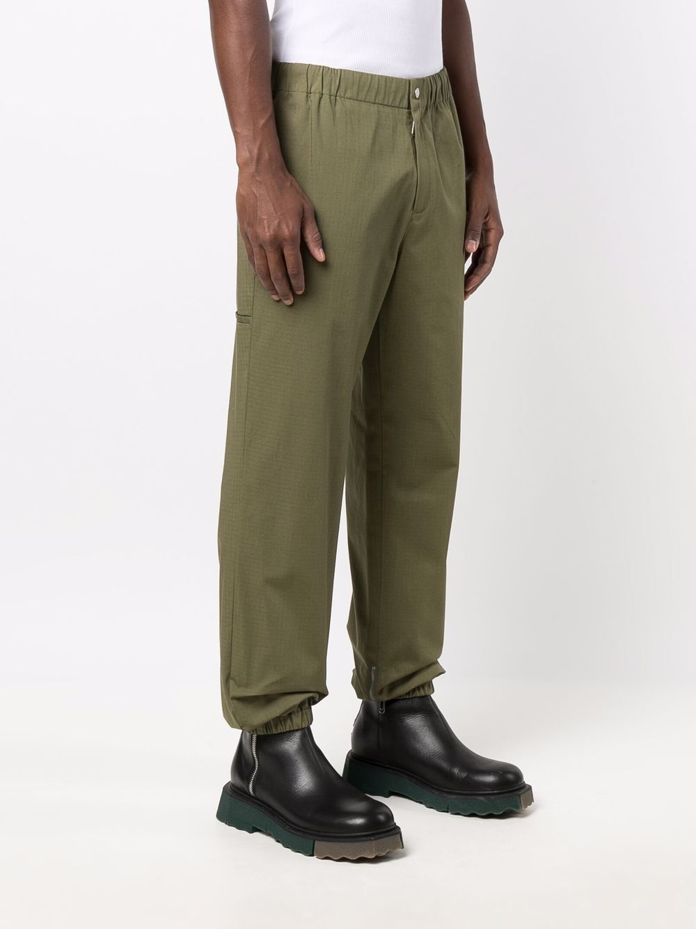 elasticated-trim track pants - 3