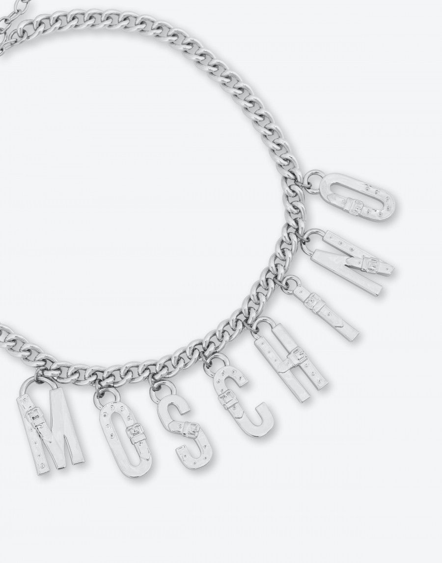 MOSCHINO NECKLACE WITH BUCKLE & LETTERING - 2