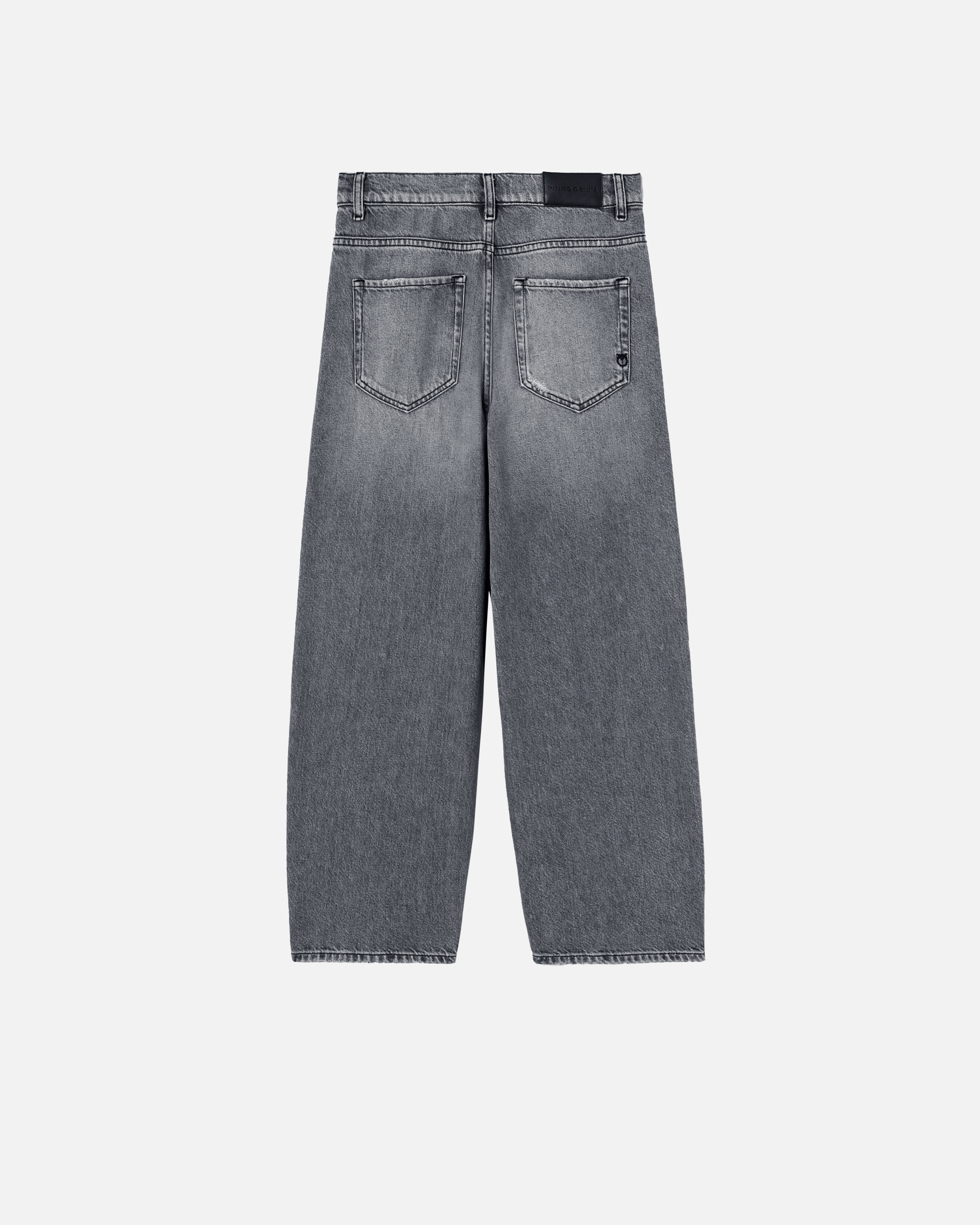 LIGHT GREY EGG-FIT JEANS - 6
