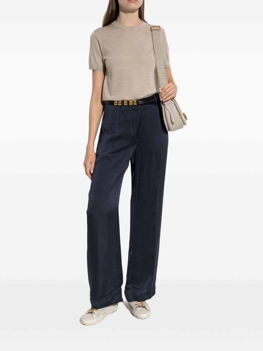 short-sleeve wool T-shirt - 2