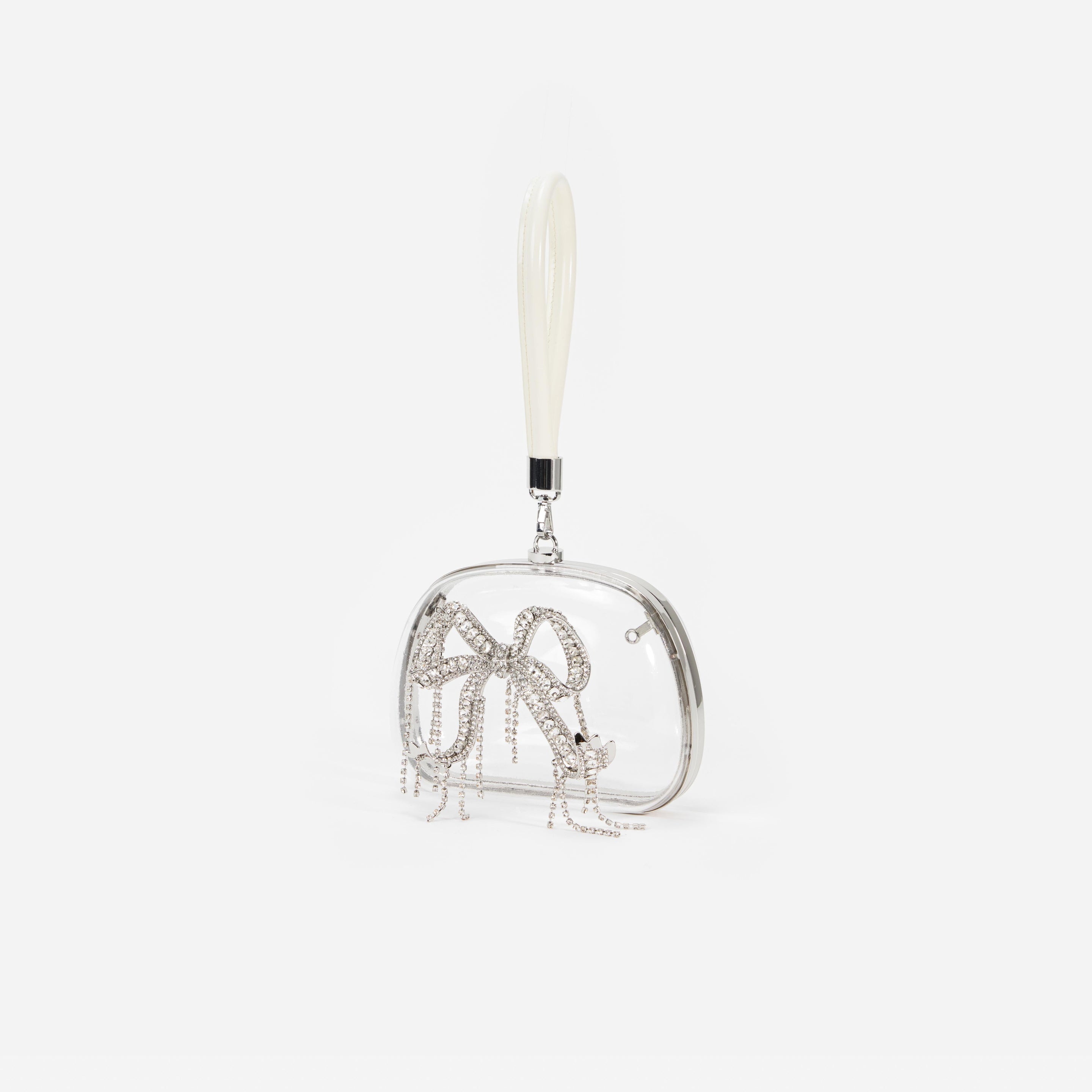 Clear Top Handle Clutch Bag - 2