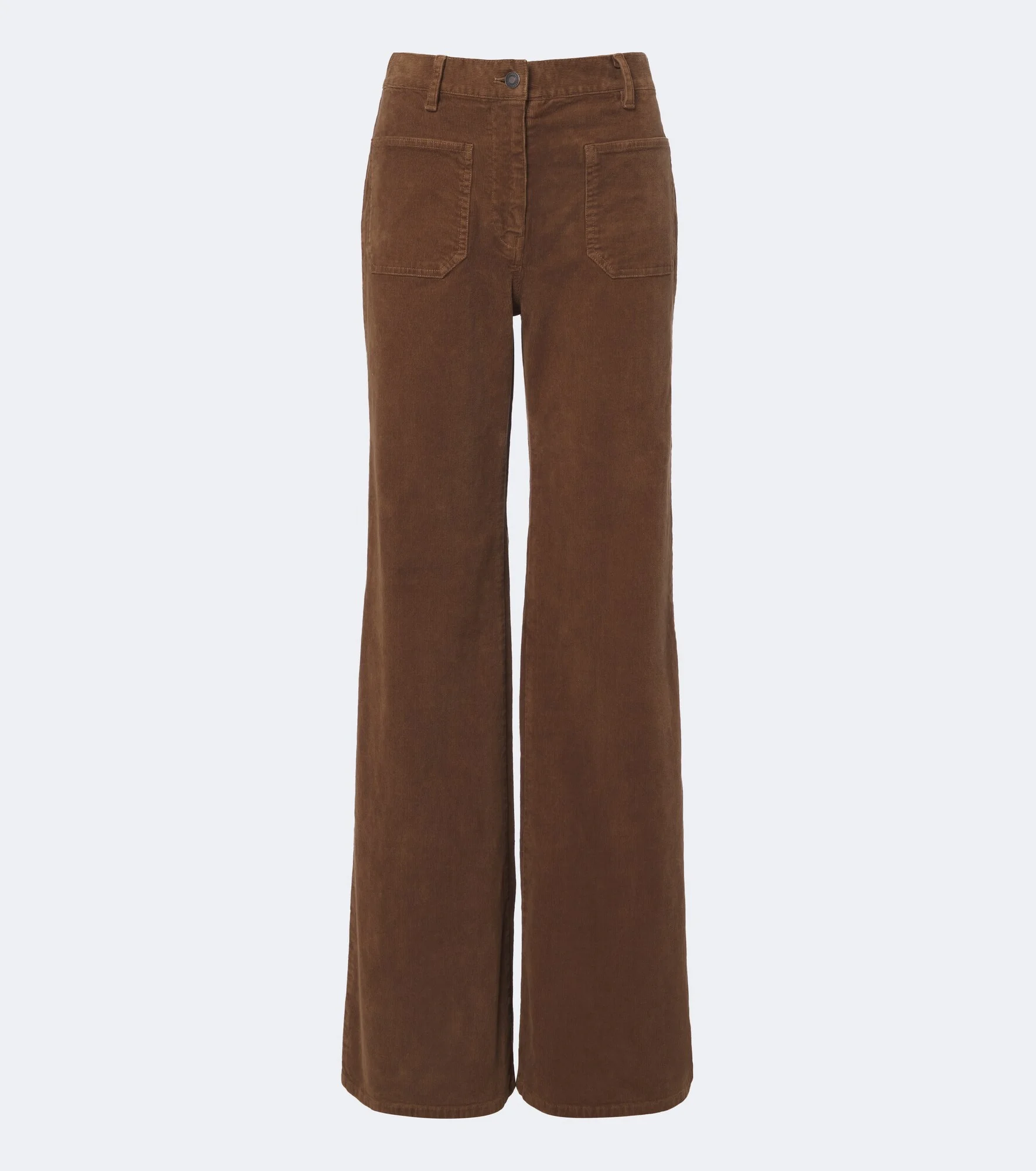 Florence cotton-blend corduroy wide-leg pants - 1