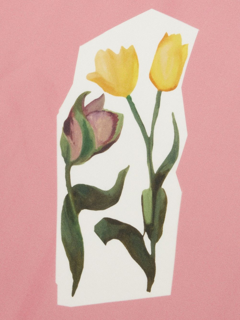 Marni floral-print silk scarf outlook