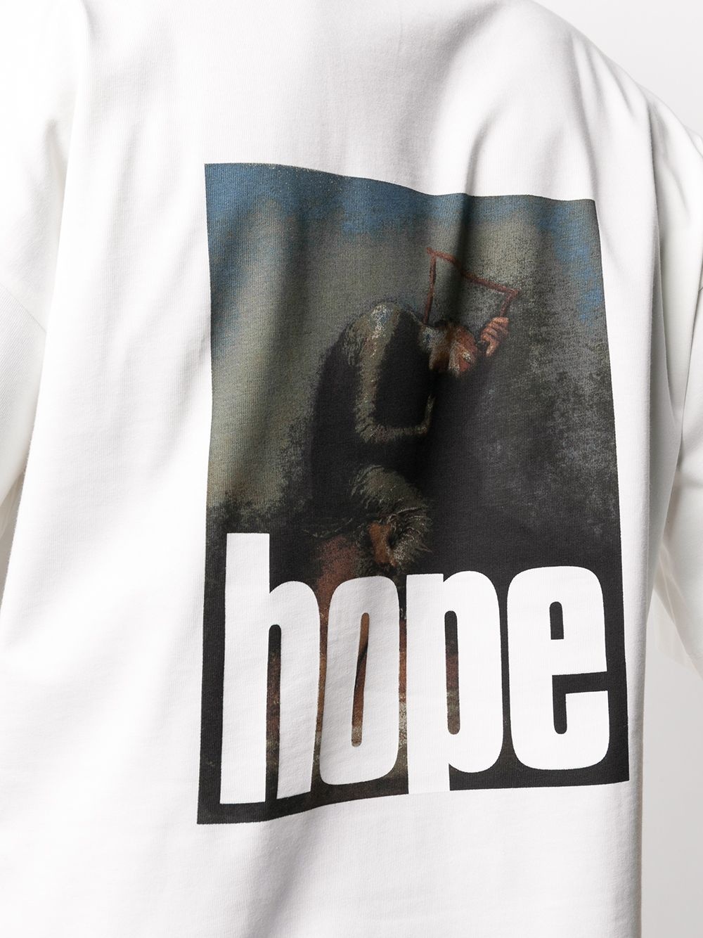 oversize hope print T-shirt - 5