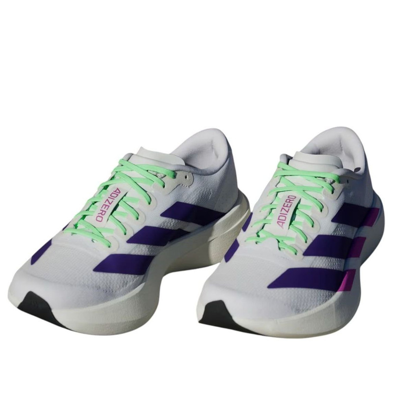 adidas (WMNS) adidas Adizero Evo SL 'White Collegiate Purple' JS4456 outlook