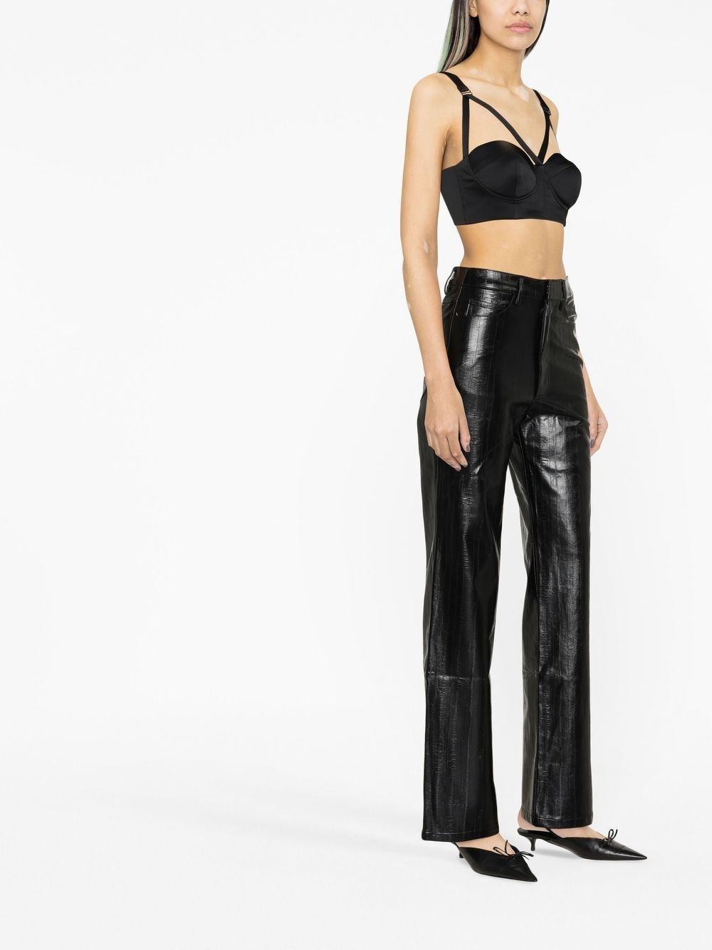 strap-detail bustier - 4