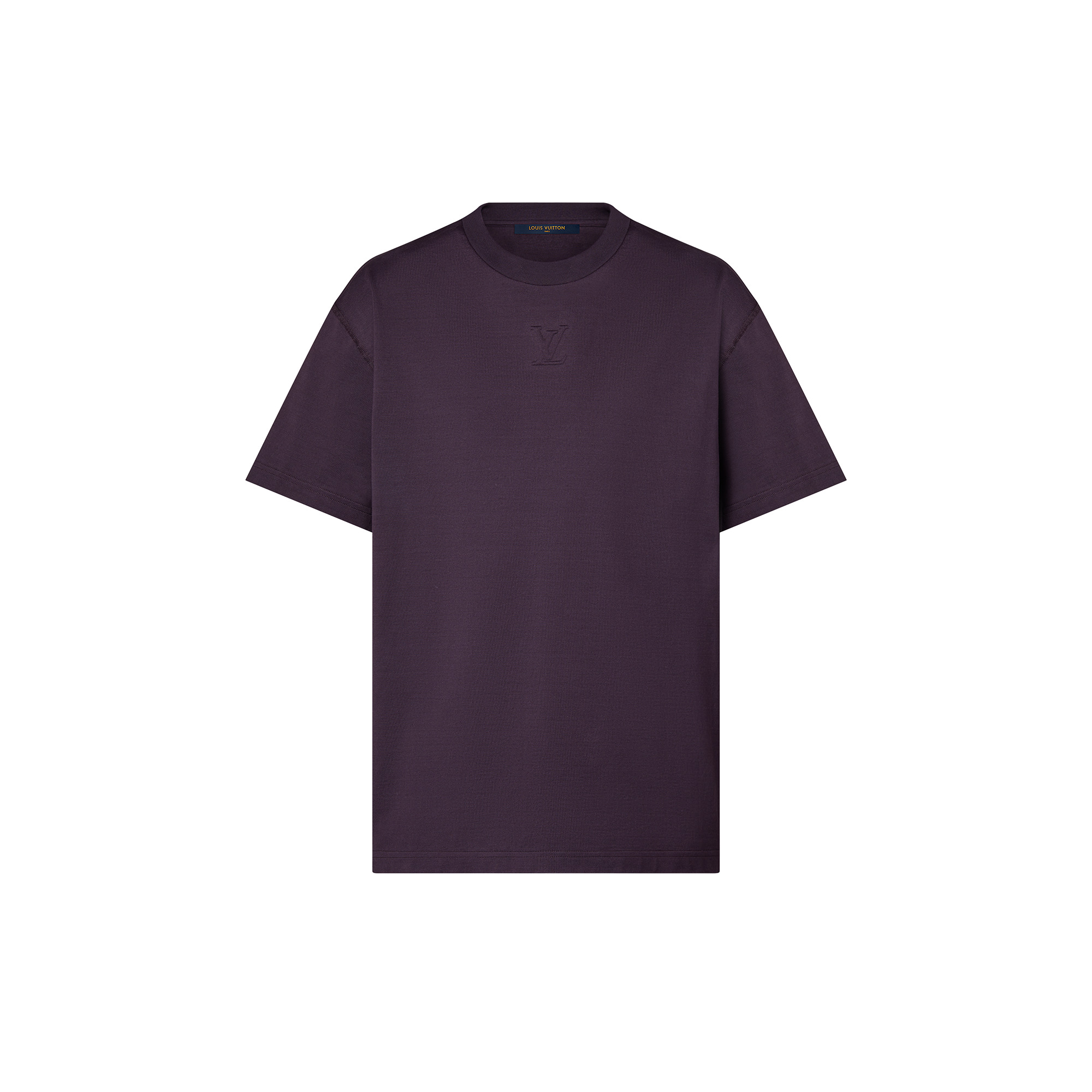 Embossed Lv Cotton T-Shirt - 1