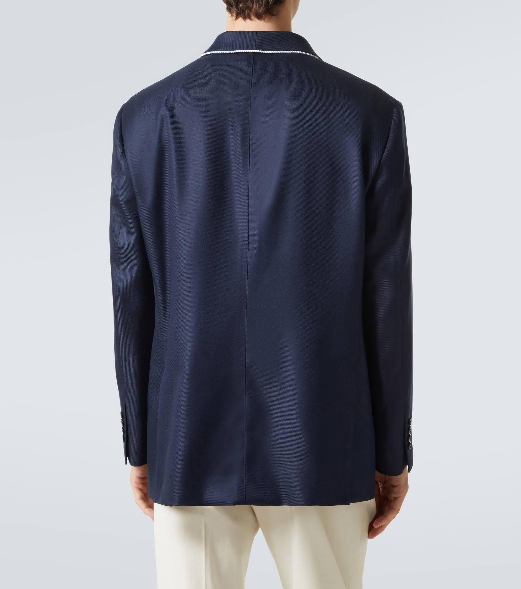 Silk tuxedo jacket - 4