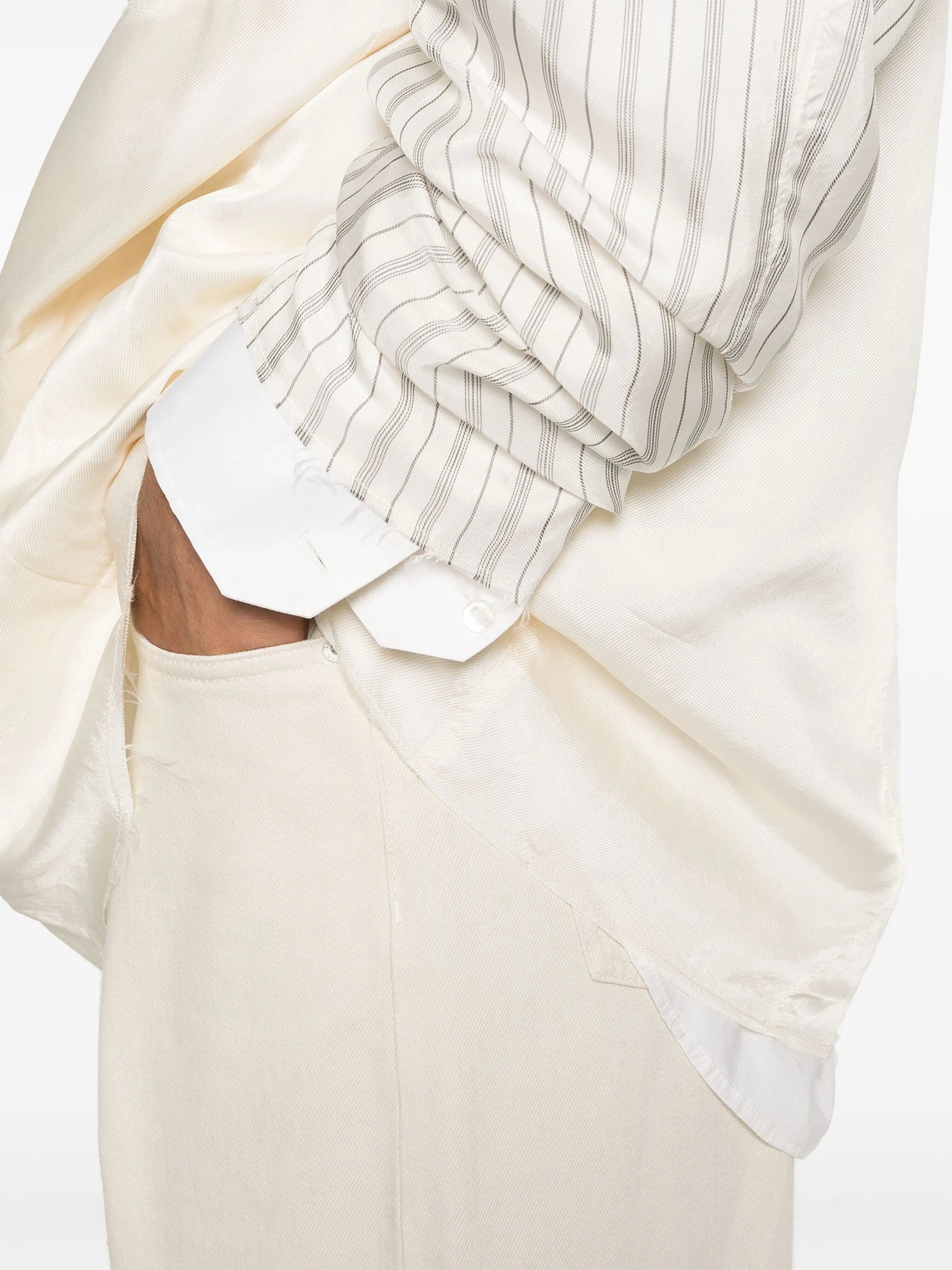 Panelled Shirt Jacket - 5