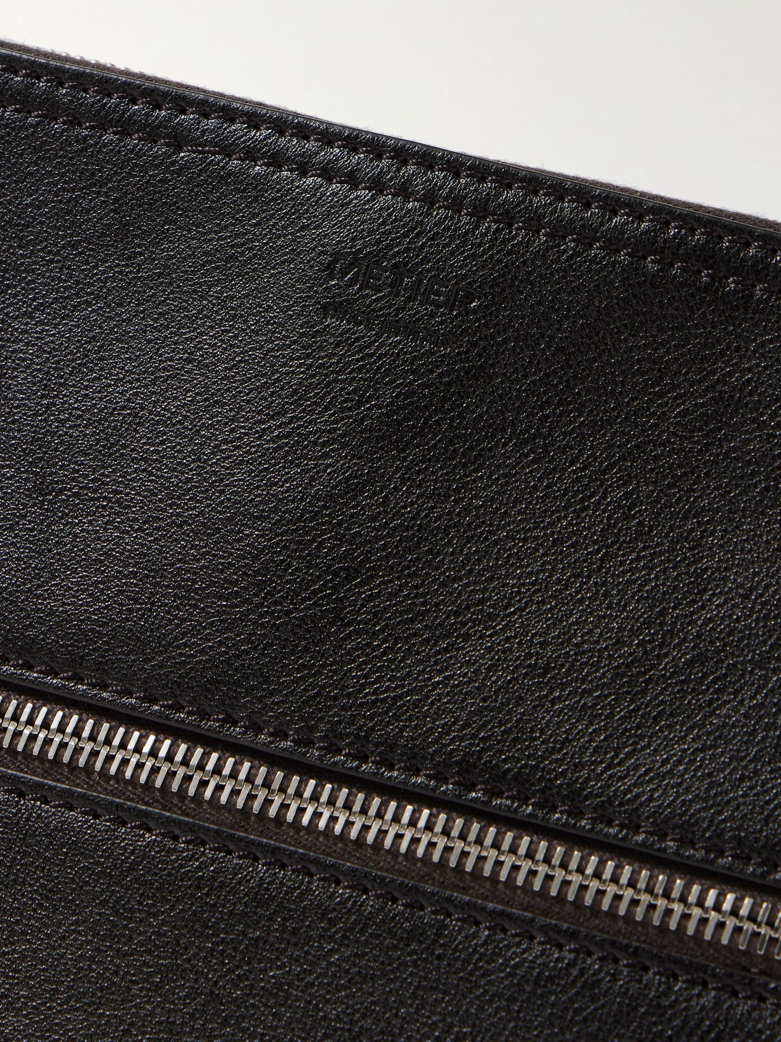 Full-Grain Leather Document Holder Black - 4
