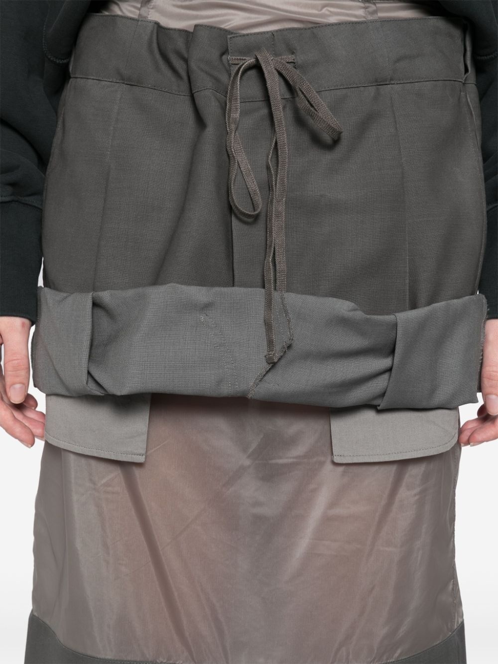 layered midi skirt - 5
