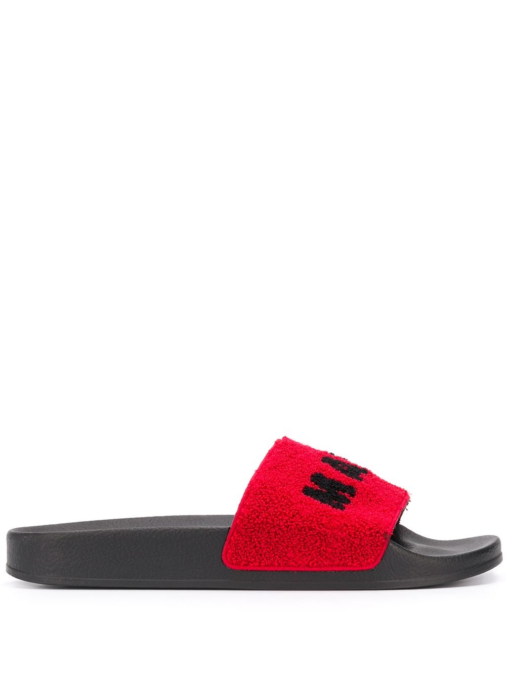 logo-print textured slides - 1