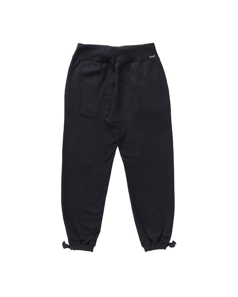 WOOL SWEAT PANTS (SUPERFINE) W BLACK - 2