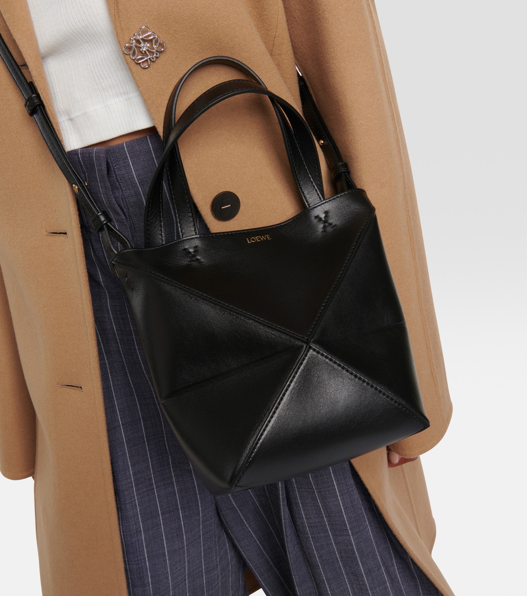Puzzle Fold Mini leather tote bag - 2