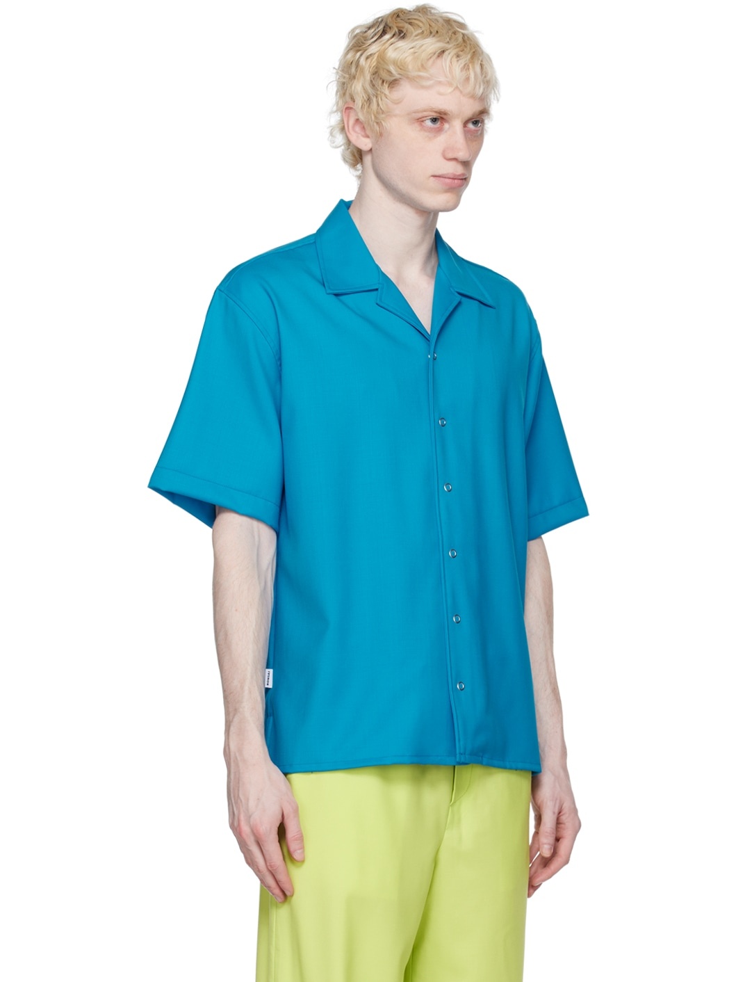 Blue Vented Shirt - 2