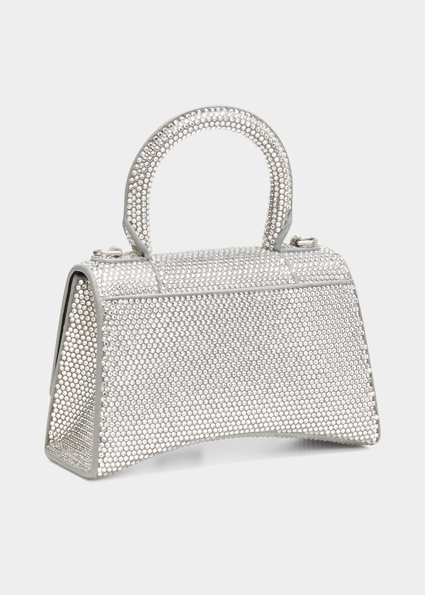 Hourglass XS Strassed Top-Handle Bag - 3