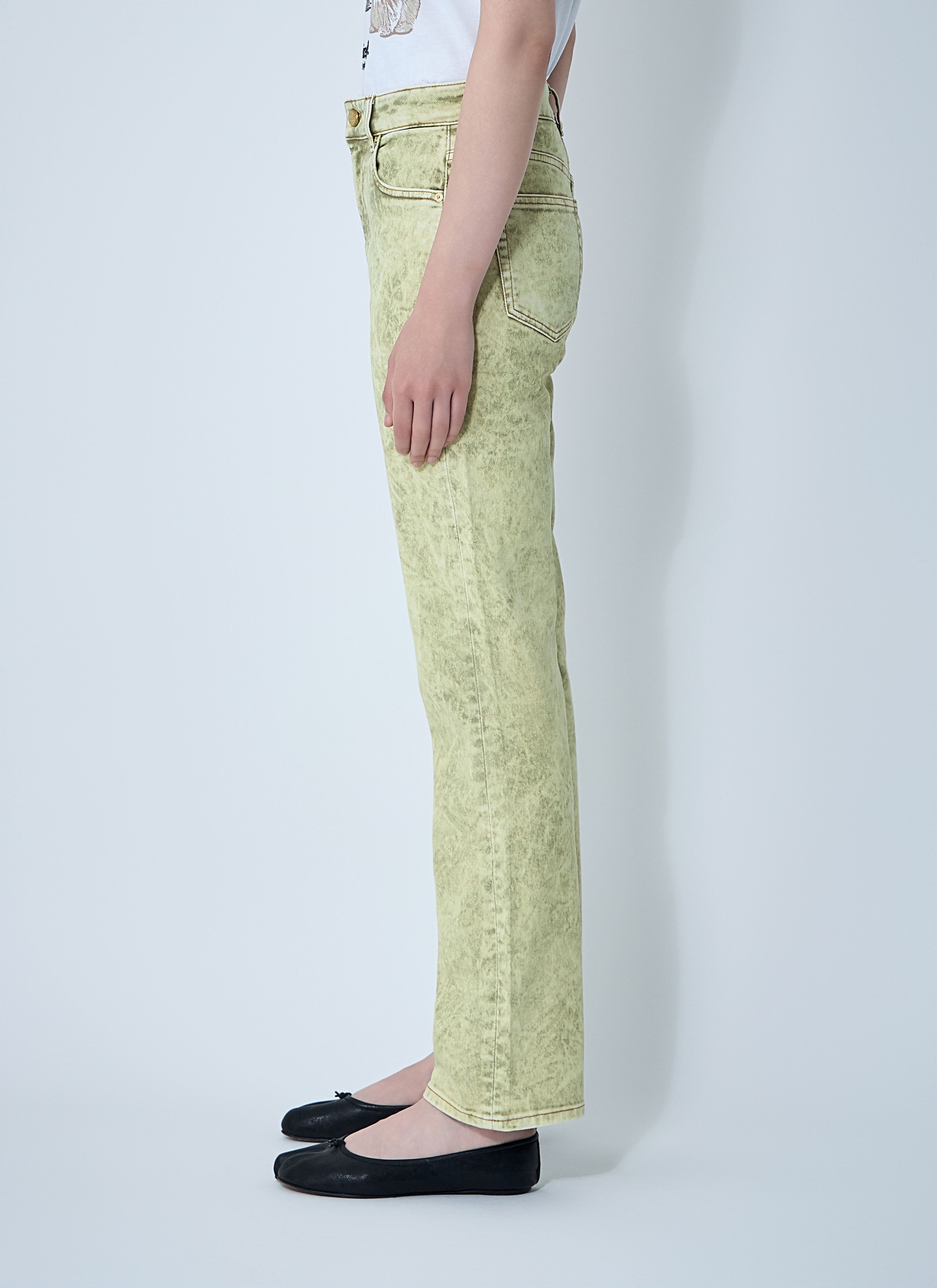 Foil Overdyed Jeans - 3