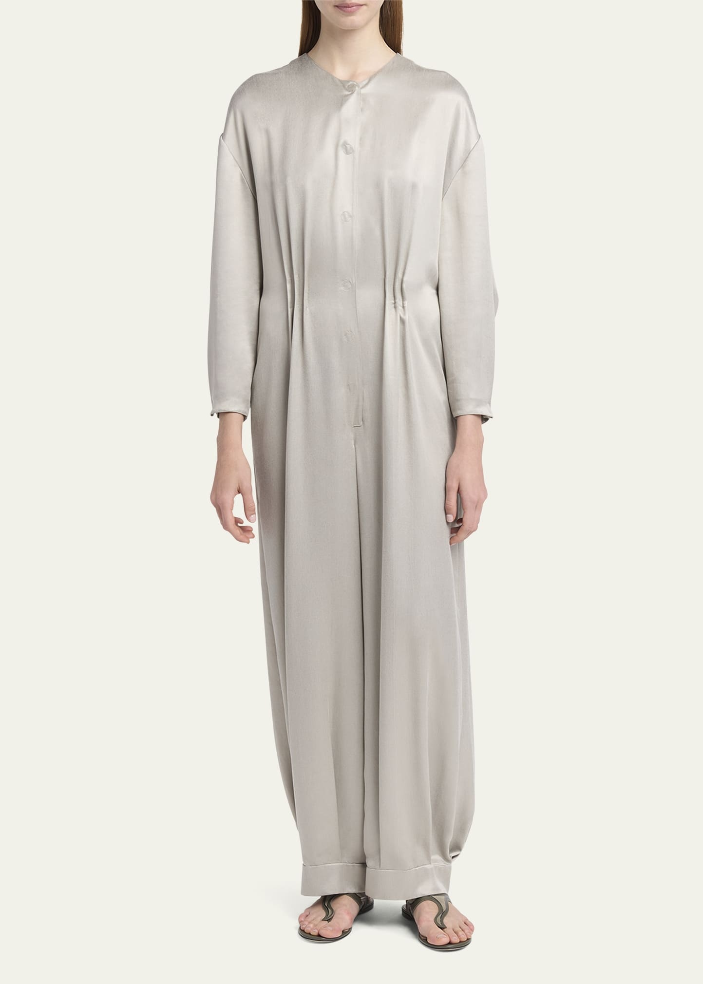 Loose Long Sleeve Jumpsuit - 2