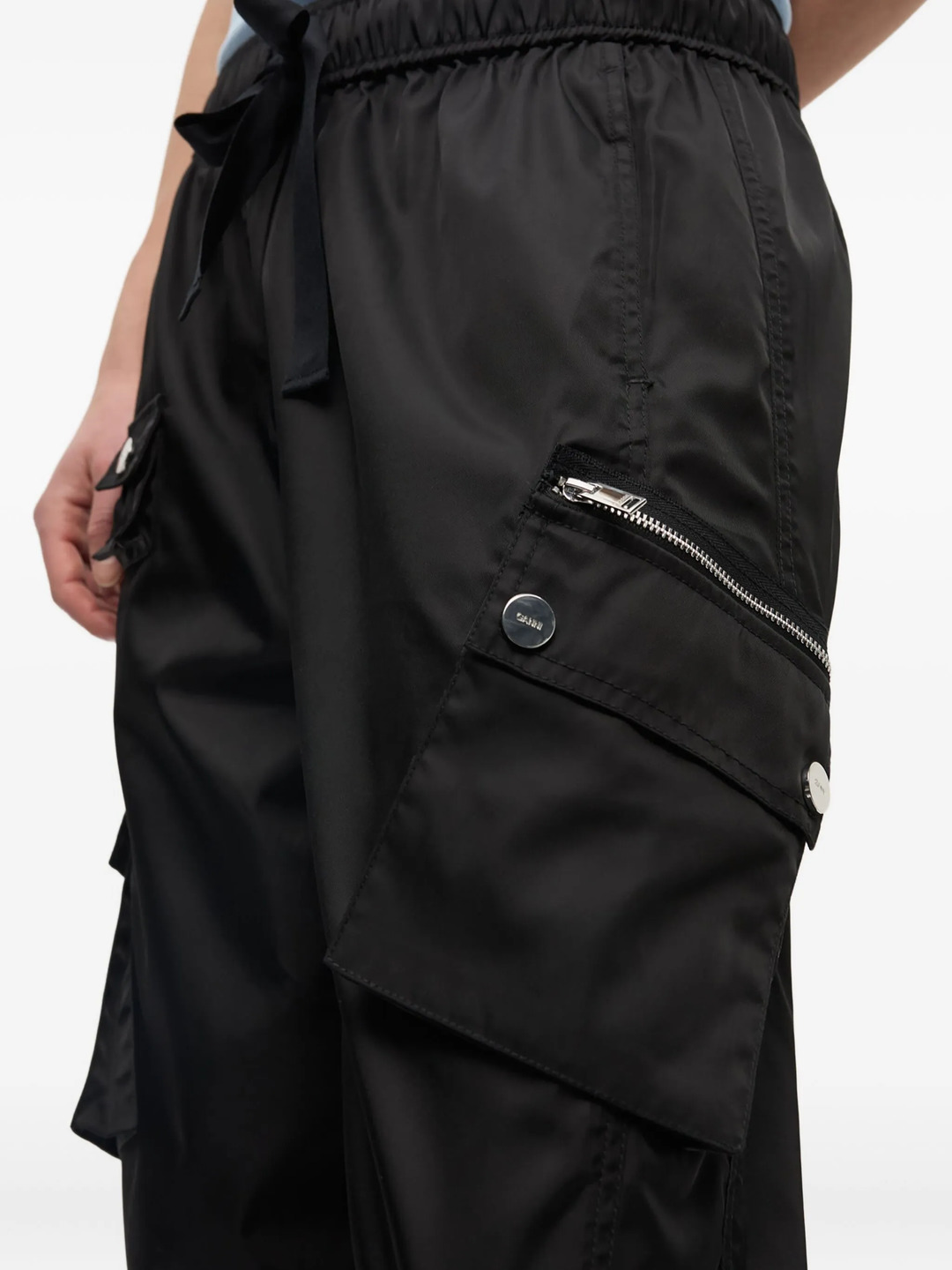 Duchesse Nylon Oversized Elasticated Trousers - 5