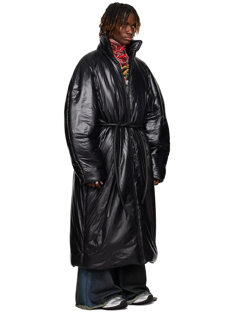 Black Lowdown Wadded Coat 2