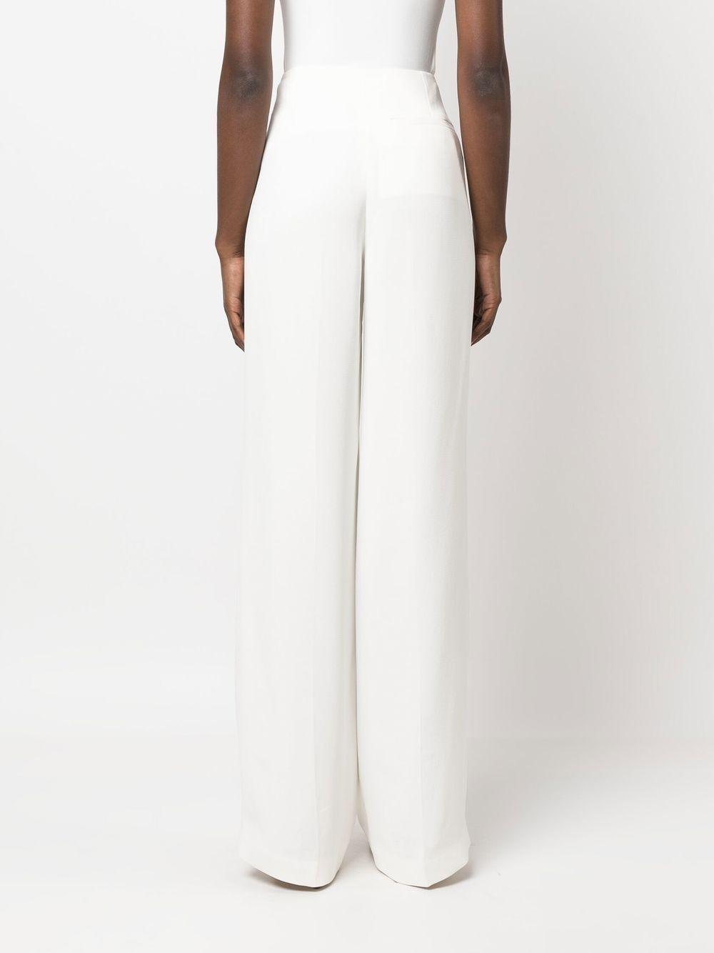 high-waisted flared trousers - 4