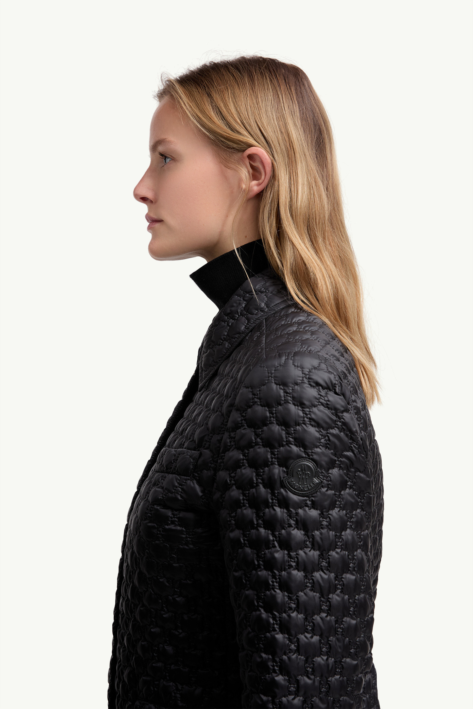 Raissac Geometric-Quilted Long Down Jacket - 4