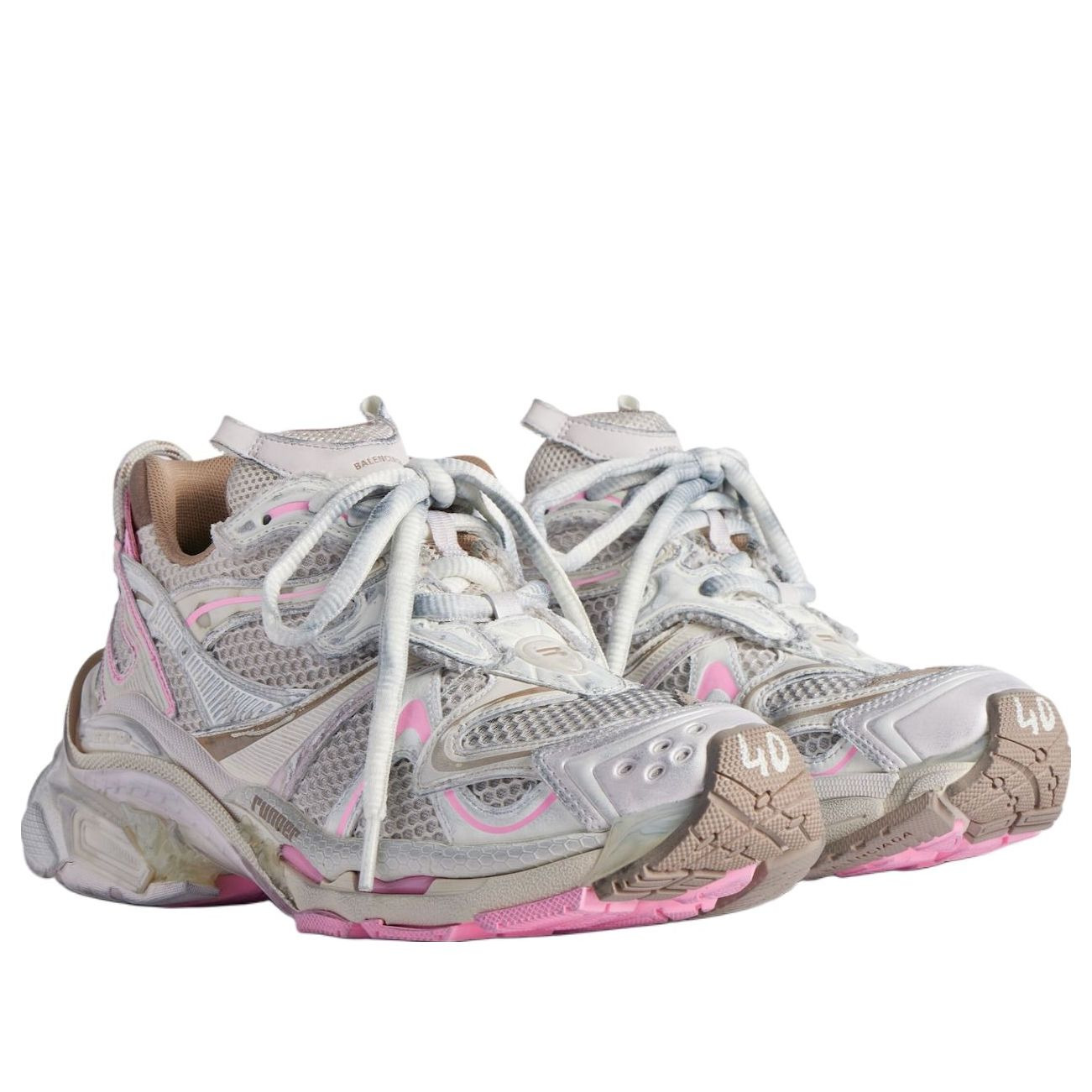 (WMNS) Balenciaga Runner 2.0 'White Pink' 779064W3RXP2050 - 3