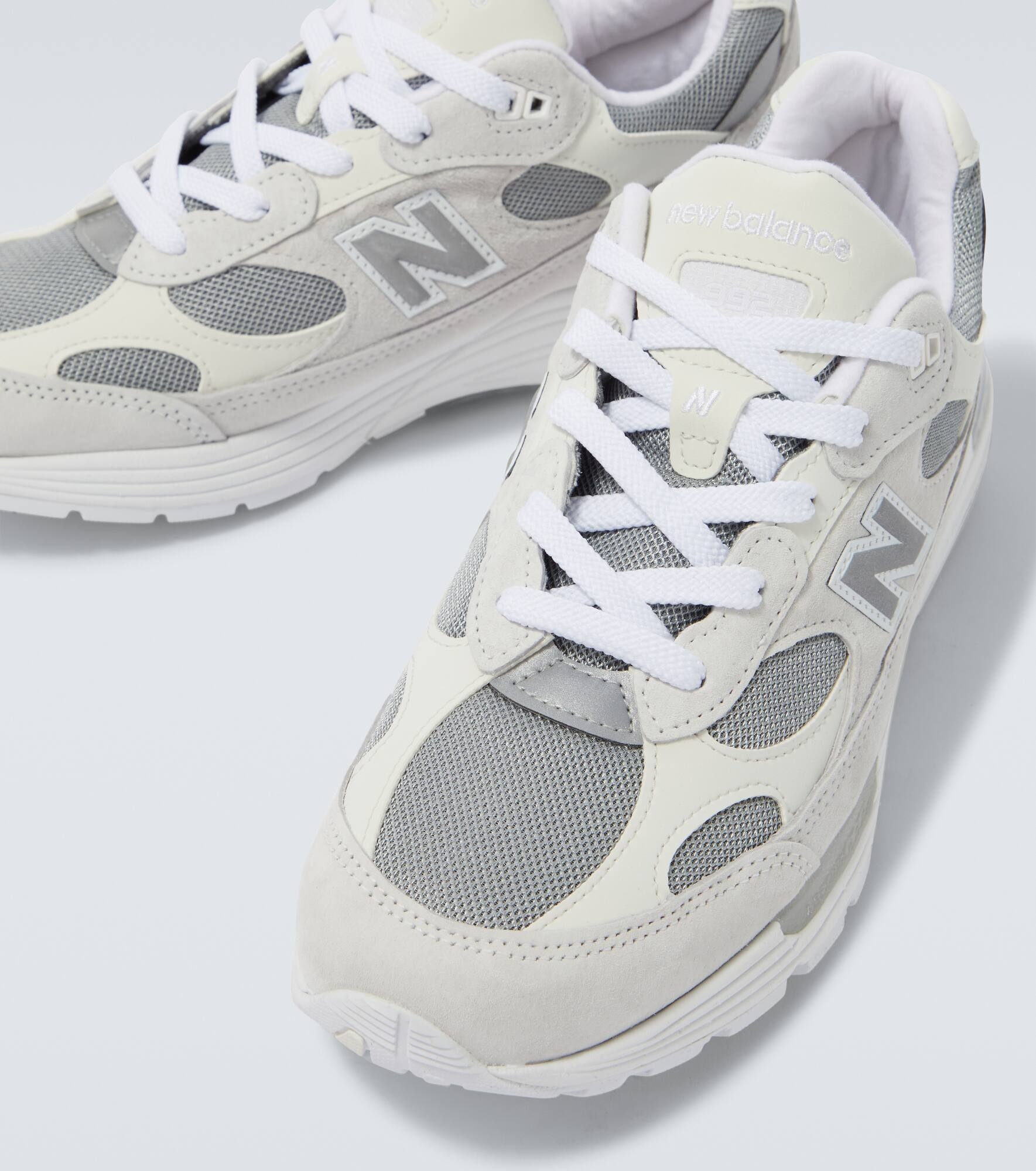 992 suede-trimmed sneakers - 3