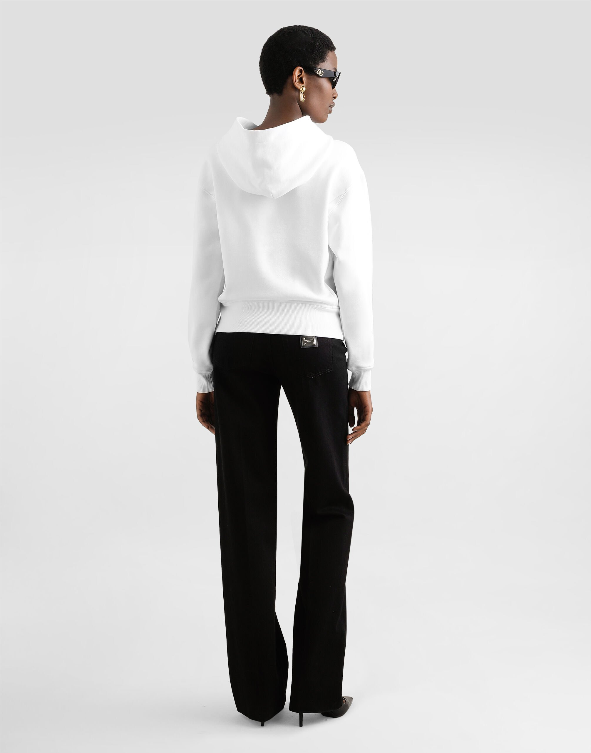 Cotton sweatshirt with embroidery - 3
